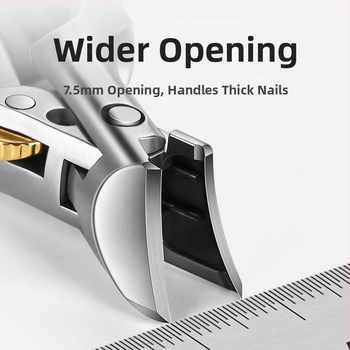 Nerūdijančio plieno nagų žnyplutė Coca-Cola formos, prieš purslų srovę, didelis atidarymas