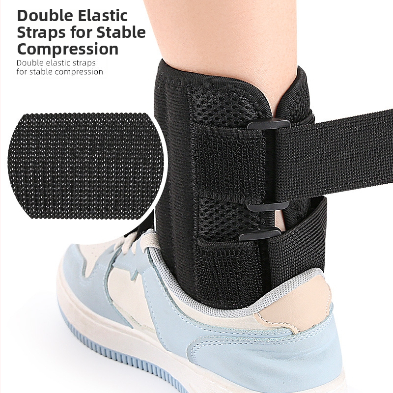 Kulkšnies atramos ortozė su pasukamu mygtuku ir reguliuojama tempimo juosta, dienos ir nakties nešiojimui, vaikščiojimo palaikymas