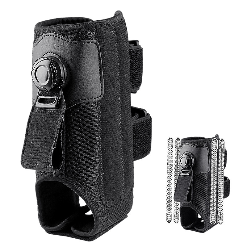 Kulkšnies atramos ortozė su pasukamu mygtuku ir reguliuojama tempimo juosta, dienos ir nakties nešiojimui, vaikščiojimo palaikymas