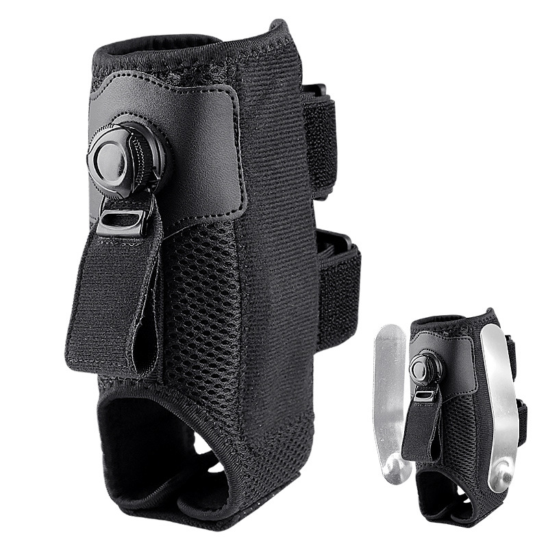 Kulkšnies atramos ortozė su pasukamu mygtuku ir reguliuojama tempimo juosta, dienos ir nakties nešiojimui, vaikščiojimo palaikymas