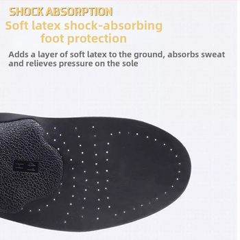 Ορθοπαιδικός πάτος παπουτσιών — δερμάτινος, υψηλή υποστήριξη καμάρας για πλατυποδία, αναπνέει και απομακρύνει την υγρασία, unisex για ενήλικες