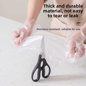 Vienkartinės PE pirštinės, maisto kokybės, storinamos, priešslydinės, 1000 vnt.