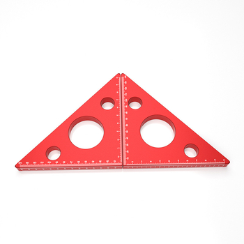 Upper Autumn Αλουμινένιος συνδυασμένος χάρακας τετράγωνος και τριγωνικός για ξυλουργική – εύρος μέτρησης 60–140, ακρίβεια 0,1