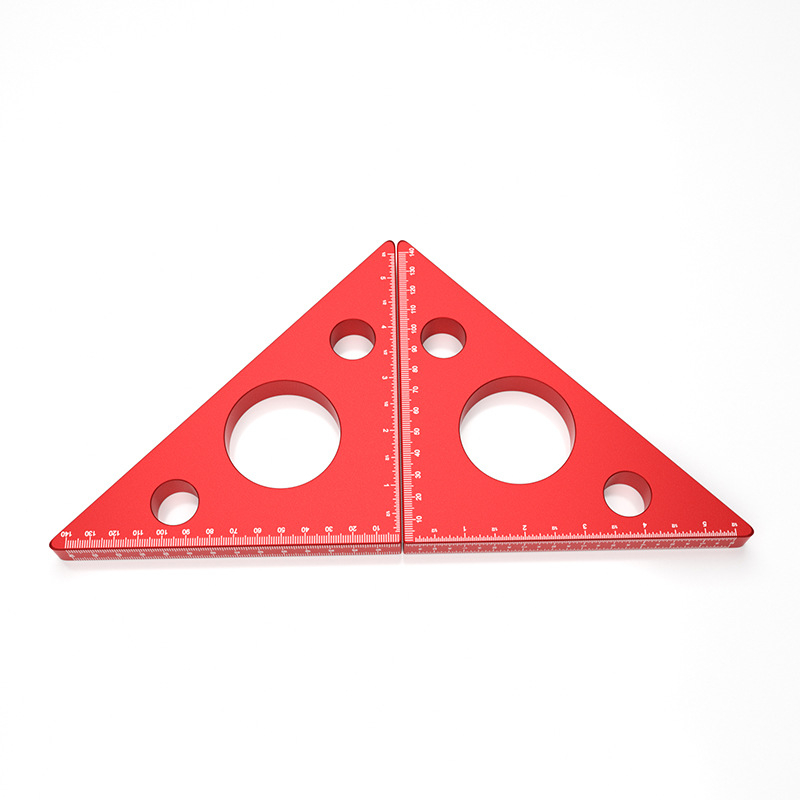 Upper Autumn Alumínium ötvözetű négyszögletes és háromszög alakú mérőeszköz farosthoz – tartomány 60–140, pontosság 0,1
