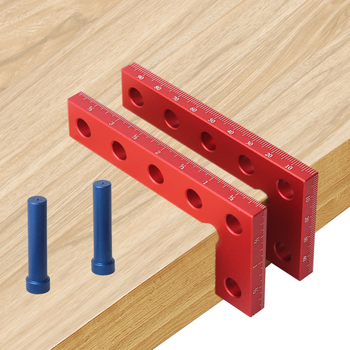 Εργαλείο χάραξης για ξυλουργική με αυτοκεντρικό σχεδιασμό, 90° ακρίβεια, αλουμινίου κράμα, μίνι κεντρικό εργαλείο, σετ 3 τεμαχίων