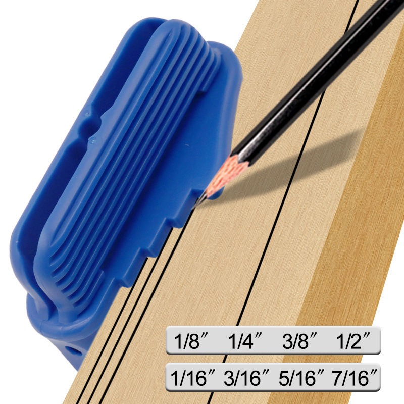 ABS faipari jelölő eszköz középponti vonal jelöléséhez – középpont jelölő, nemzeti rendszer, 1 készlet