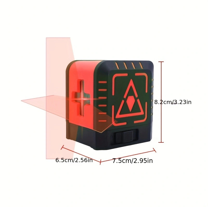 Ротационен лазерен нивелир, 2-линиен, автоматично нивелиране, висока прецизност ±0,2 мм/м, обхват 20 м