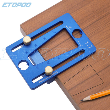HUOTO dovetail tenon gauge, алуминиев сплав, инструмент за дърводелство, 50 броя