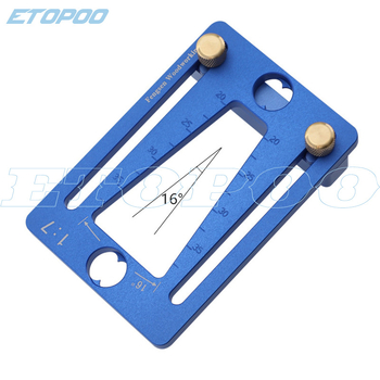 HUOTO dovetail tenon gauge, алуминиев сплав, инструмент за дърводелство, 50 броя