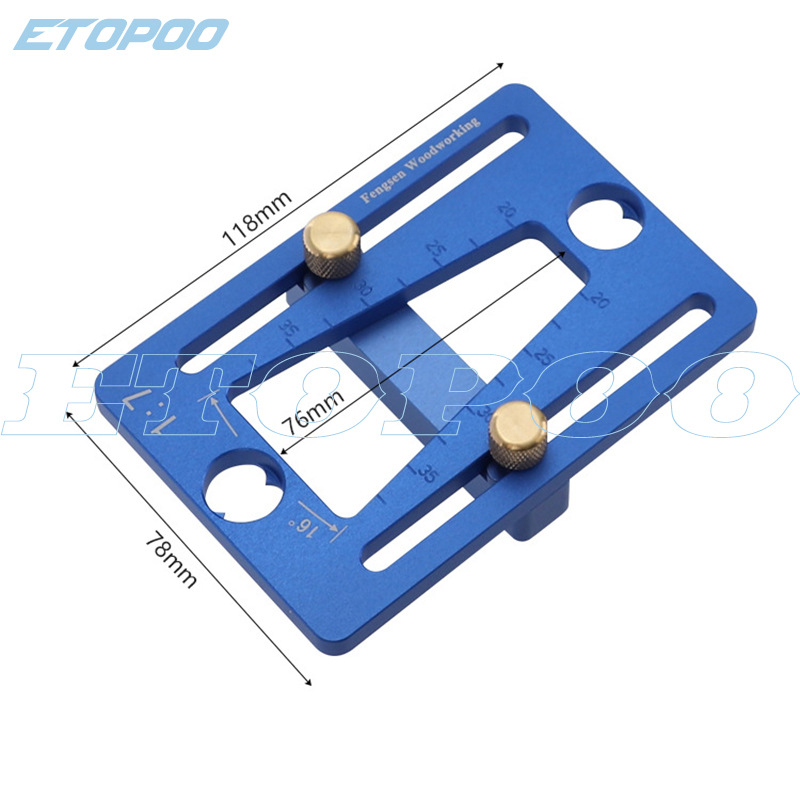 HUOTO dovetail tenon gauge, алуминиев сплав, инструмент за дърводелство, 50 броя