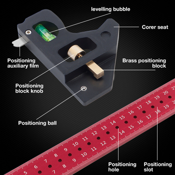 Κανόνας ορθογώνιας γωνίας με διπλή κλίμακα, μετακινήσιμος γωνίας, ανοξείδωτος χάλυβας, υψηλή ακρίβεια