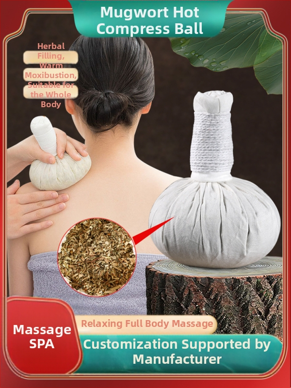 Teplá masážna guľa s bavlnenou látkou a čínskymi bylinami; teplé moxibustion zariadenie; balenie 260 ks