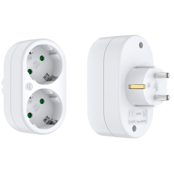 Europos/Vokietijos standarto konvertuojama kištukų lizda belaidžiam plėtimui