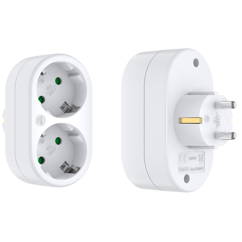 Europos/Vokietijos standarto konvertuojama kištukų lizda belaidžiam plėtimui