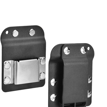 Поясен държач за електрическа ударна бормашина и гаечен ключ с държач за битове и универсален клип – неръждаема стомана AISI 420, преносим инструмент