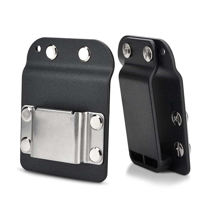 Поясен държач за електрическа ударна бормашина и гаечен ключ с държач за битове и универсален клип – неръждаема стомана AISI 420, преносим инструмент