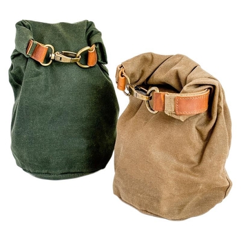 Kutyaeledel-táska — kézitáska-stílusú, vászon + PU bőr, többfunkciós utazási és asztali tárolás