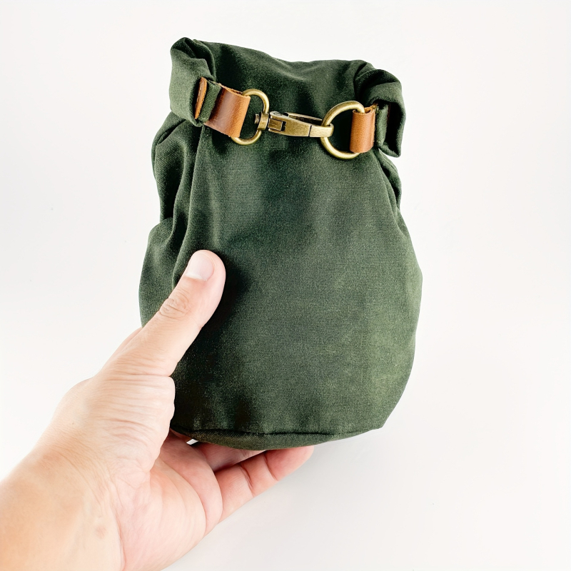 Kutyaeledel-táska — kézitáska-stílusú, vászon + PU bőr, többfunkciós utazási és asztali tárolás