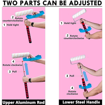 Ролерна рамка с алуминиева телескопична тръба, обвита за боядисване; тръбен материал: поцинкована/хромирана/неръждаема стомана/гумено покрита.