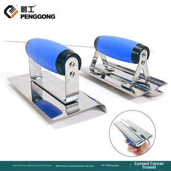 Peng gong 410 неръждаема стомана шпакловъчен нож за стени с остър извит ъгъл