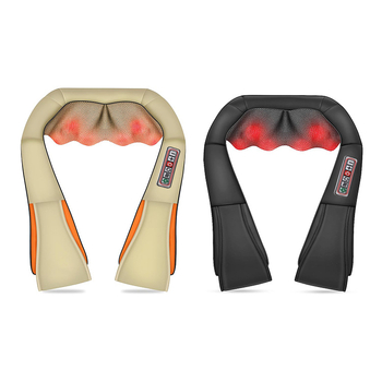 Kaklo, pečių ir nugaros masažuoklis su 8 masažo galvutėmis, karštasis kompresas, AC maitinimas, modelis HF-P07, laikmatis, 3 greičiai