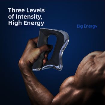 Fascijos masažuoklis, įkraunamas, su laidiniu rankiniu valdymu ir mechaniniu režimu