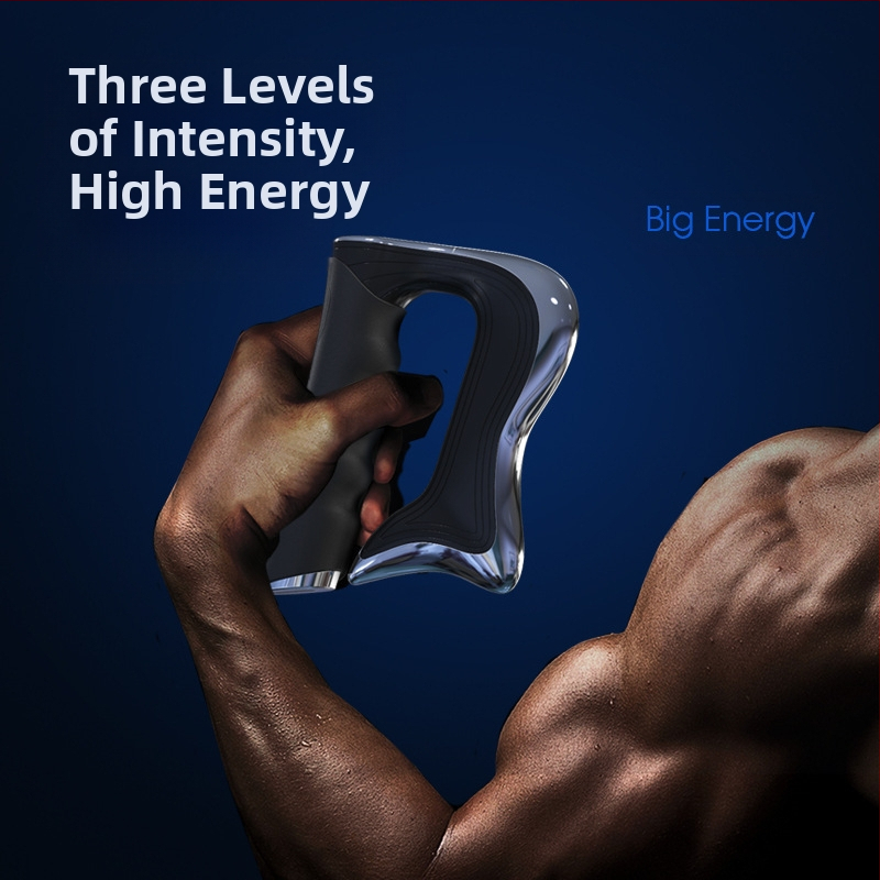 Fascijos masažuoklis, įkraunamas, su laidiniu rankiniu valdymu ir mechaniniu režimu