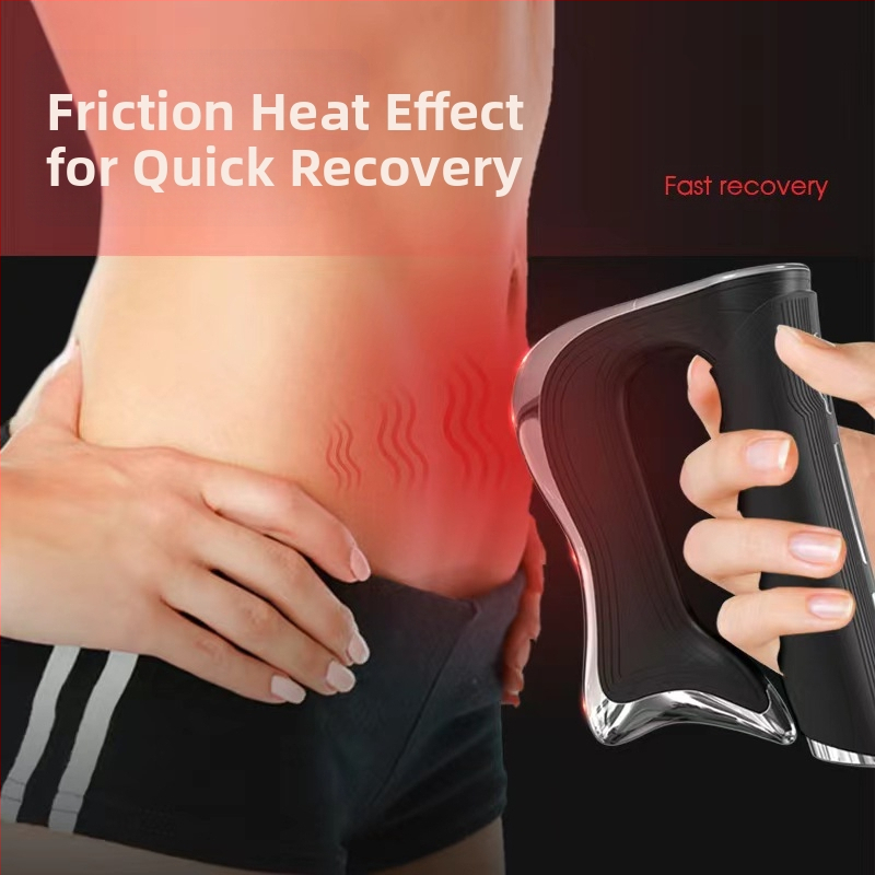 Fascijos masažuoklis, įkraunamas, su laidiniu rankiniu valdymu ir mechaniniu režimu