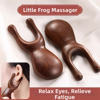 Дървен инструмент за масаж на лицето за носов мост и очи — пречистване на меридиани, акупунктурни точки, повдигане; стил: корейска версия; изработка: 6141735