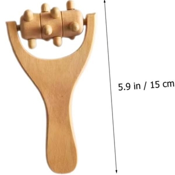 Дървена масажна пръчка – ръчен масажен инструмент за гръб и тяло, домашна употреба