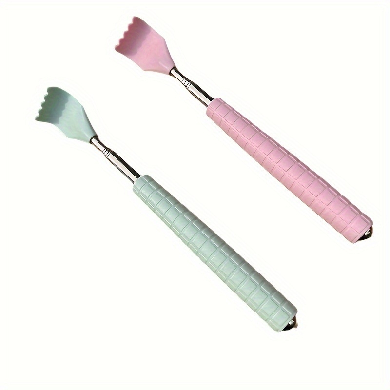 Atpakaļ skrāpētājs ar teleskopisku dizainu, no plastmasas un sveķu, atvieglo nogurumu