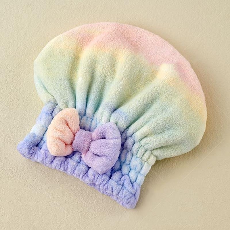 Шапка за сушене на коса, изработена от коралов флис, 150D прежда, шестноплетено тъкане, тегло под 30 г