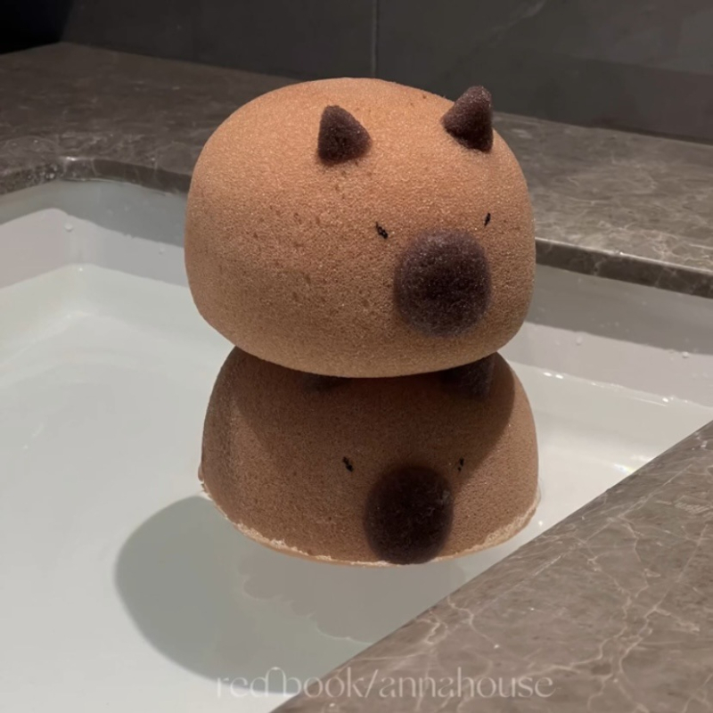 Capybara spužvasta kugla za djecu — izuzetno mekana za kupanje, pjenjenje lica i pranje suđa