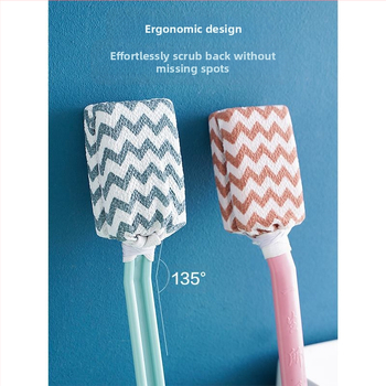 Βούρτσα μπάνιου με μακριά λαβή για απολέπιση της πλάτης, αποσπώμενη κεφαλή, Jujuyoupin