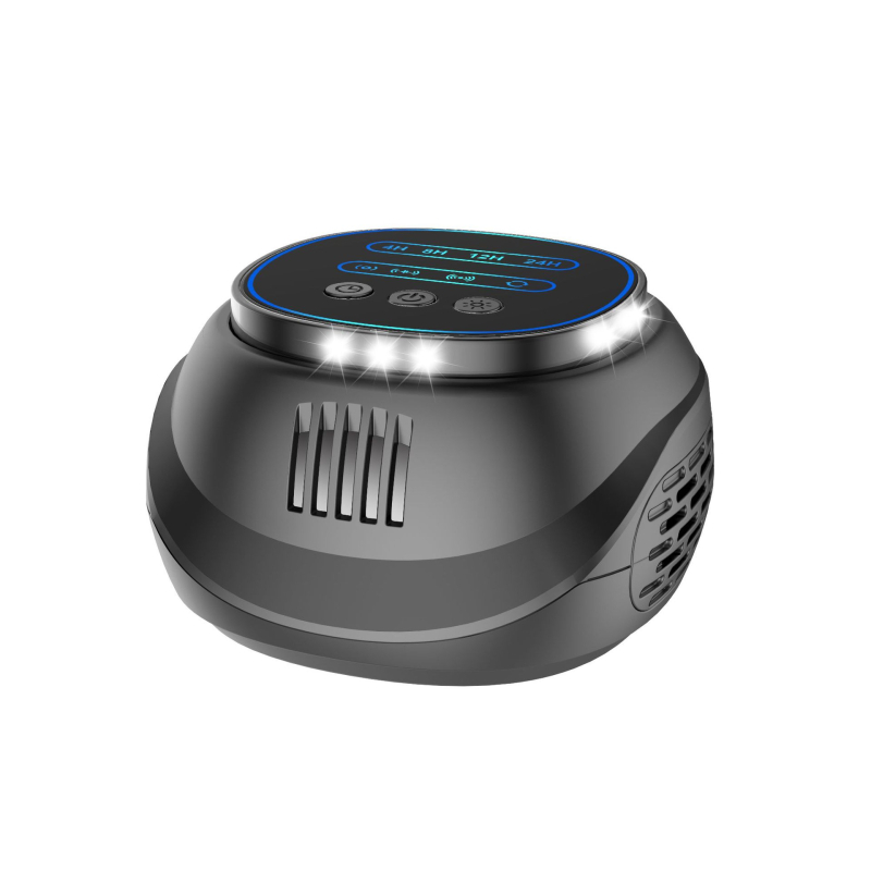 Laiko reguliuojamas ultragarso atbaidytuvas pelėms ir kenkėjams su keturkampėmis mirgančiomis šviesomis, kvadratinė korpuso forma, 220V, 5W