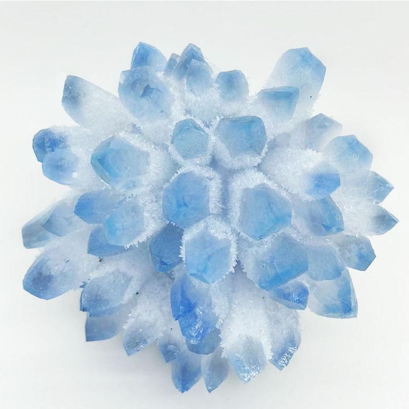 Clustere de cristale albastre – ornament din piatră brută pentru living și birou | Donghai Crystal | Stil: Chinezesc | Proces: 30080 | Destinație cadou: Cadouri de promovare