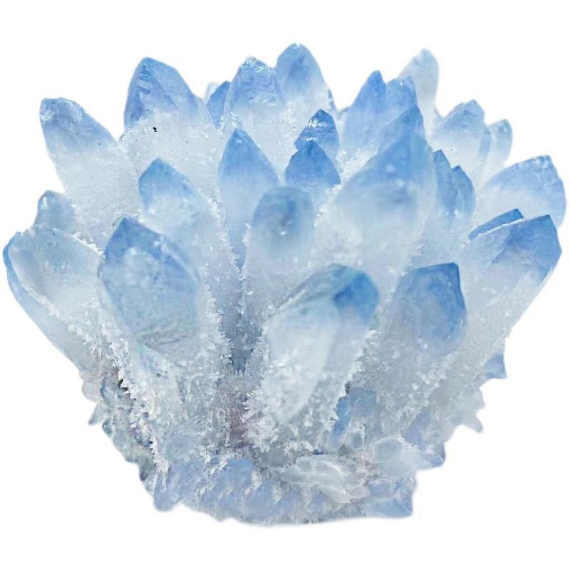 Clustere de cristale albastre – ornament din piatră brută pentru living și birou | Donghai Crystal | Stil: Chinezesc | Proces: 30080 | Destinație cadou: Cadouri de promovare