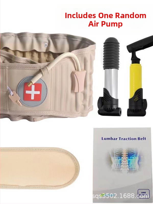 Nafukovací pás na podporu bedier pre seniorov, bedrový fixačný pás pri herniácii disku, zmierňuje bolesť dolnej časti chrbta, podpora a trakcia pre pás a brucho.