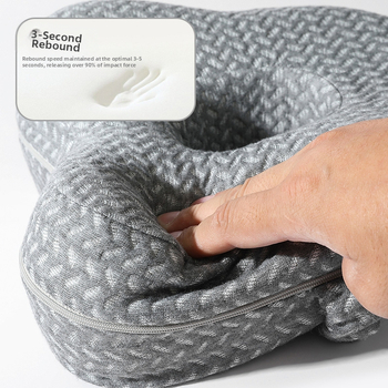 Възглавница за крака с пеперудовидна форма и лента за странично спане, паметна пяна, плат от химическо влакно, височина 5–10 см, за бременни