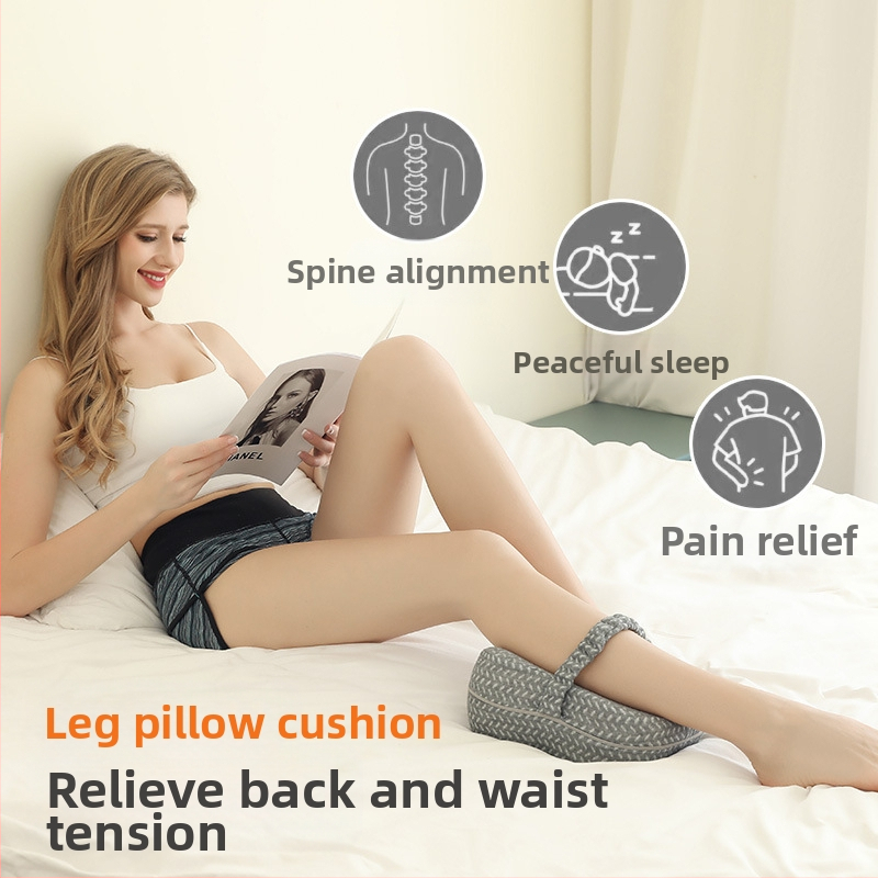 Възглавница за крака с пеперудовидна форма и лента за странично спане, паметна пяна, плат от химическо влакно, височина 5–10 см, за бременни