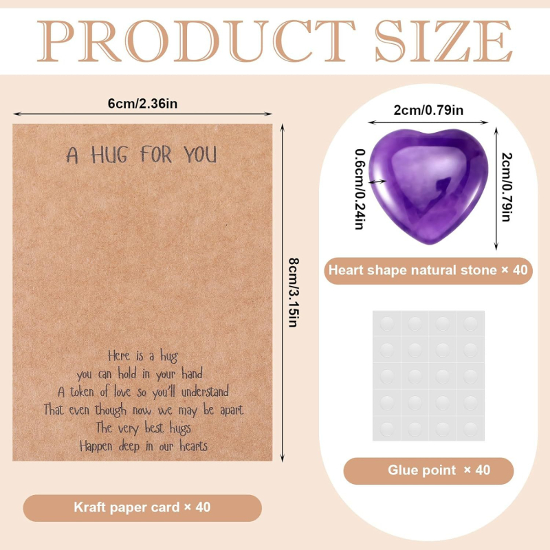 Сърцевиден комплект кристални карти – кристални карти за подарък на училищно парти, лято 2024