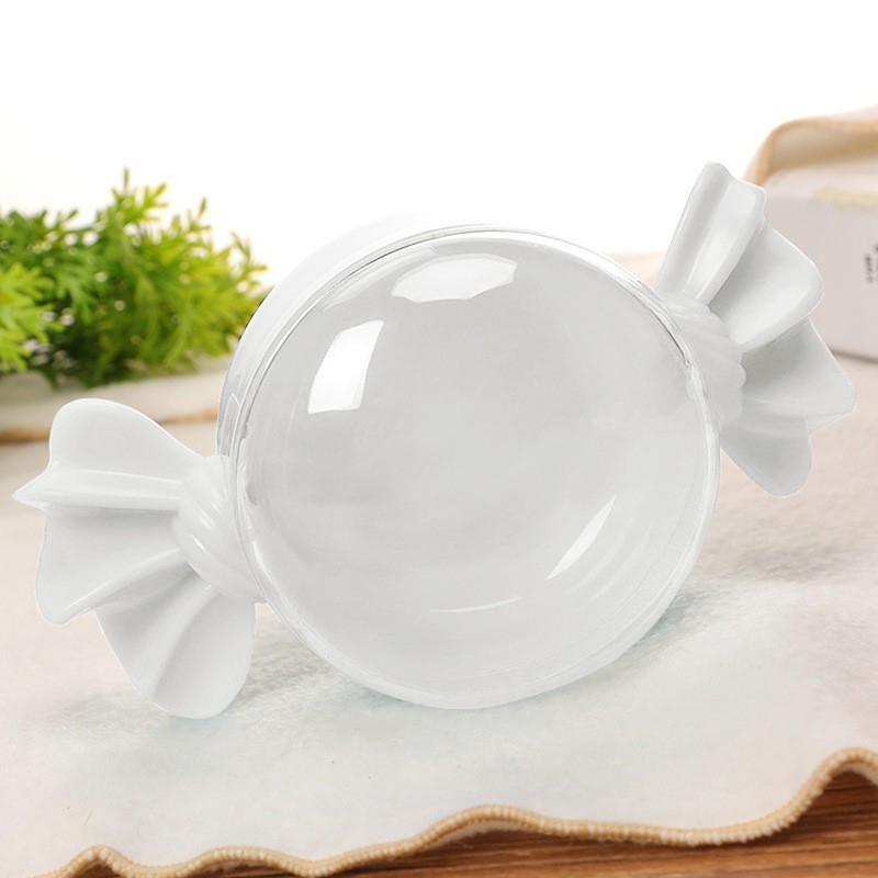 Κουτί γλυκίσματος σε σχήμα καραμέλας για γάμο με καπάκι — PS πλαστικό, αποθήκευση κοσμημάτων, κουτί συσκευασίας