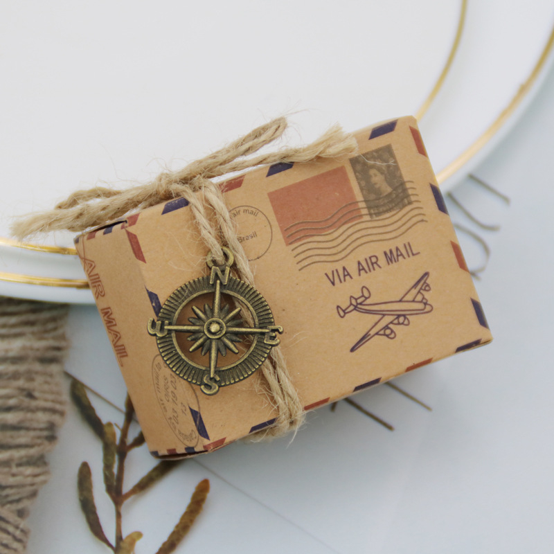 Saldainių dėžutė, kvadratinė popierinė dėžutė vestuvėms