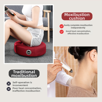 Συσκευή moxibustion με futon κάθισμα, ρυθμιζόμενη θερμοκρασία, λινό και ξύλο, μοντέλο AL010008, Yu Xi Ai