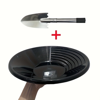 Mini plastmasas baseins zeltu mazgāšanai, pārnēsājams rokas griežams zelta meklēšanas panna (plastmasas; 300 g; iepakojumā 50 gab.; 2021. vasara; bruto svars 18)