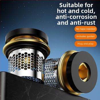 Sprchový ventil s proti spätnému toku, kontrolný ventil a uzatvárací ventil; meď; tesniaca podložka