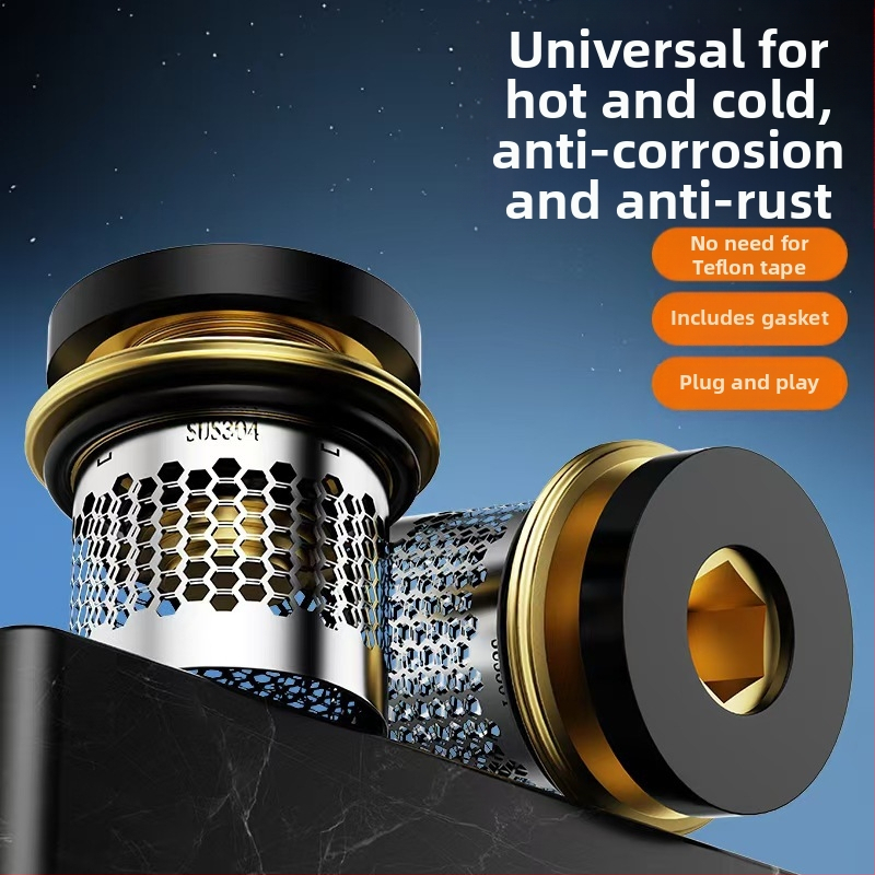 Sprchový ventil s proti spätnému toku, kontrolný ventil a uzatvárací ventil; meď; tesniaca podložka