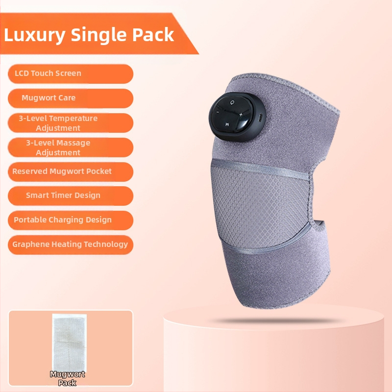 Karsējošs ceļgalu un plecu masieris ar karsto kompresiju un vibrācijas funkciju, 5V, 7W, 45–65°C