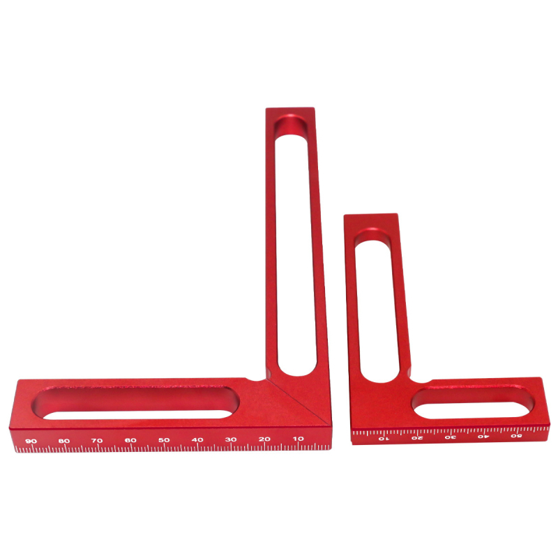 Дърводелска квадратна линийка, алуминиева сплав, 90° ъгъл, L-образен височиномер, измервател за маркиране