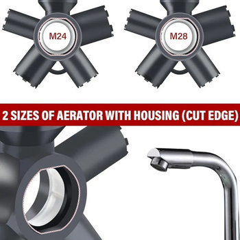 Εργαλείο απομάκρυνσης και επισκευής αεραντήρα βρύσης 10-σε-1 για RV και τροχόσπιτο